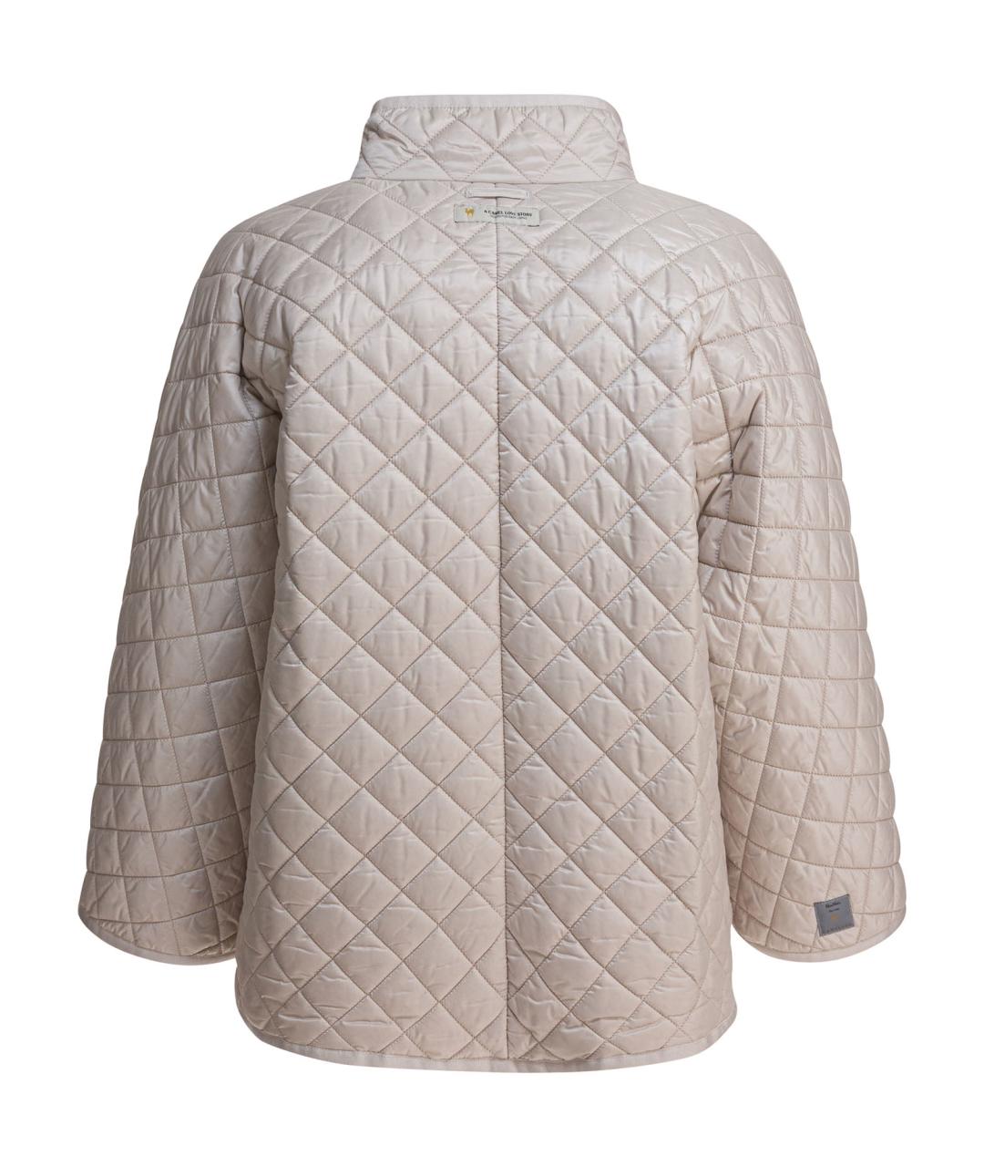MAX MARA Бежевая полиэстеровая куртка, фото 2