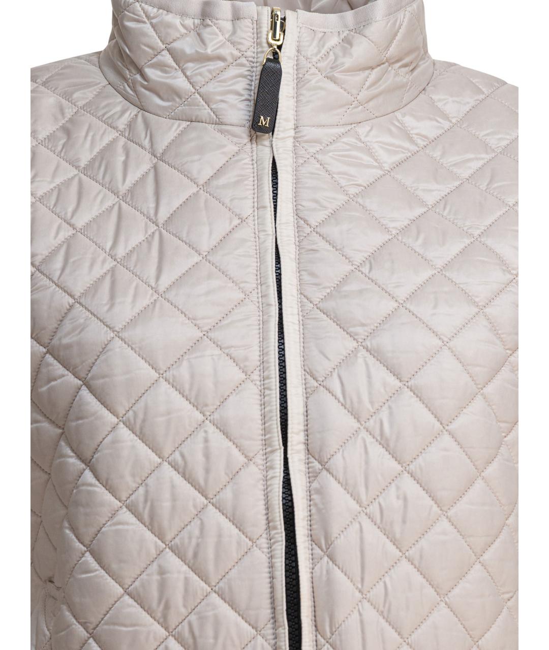 MAX MARA Бежевая полиэстеровая куртка, фото 3