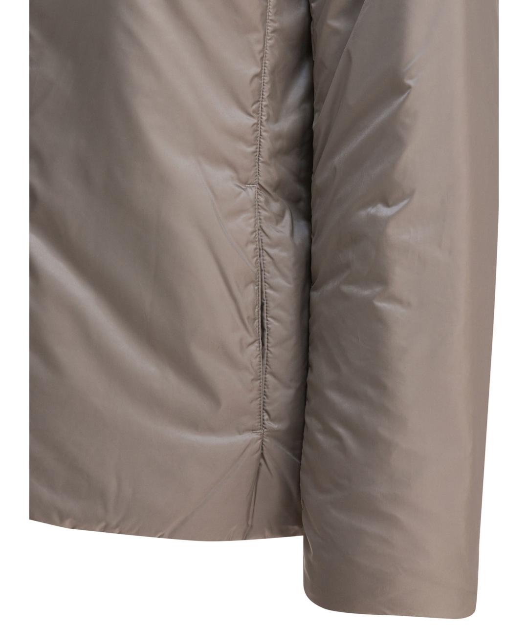 MAX MARA Бежевая полиэстеровая куртка, фото 4
