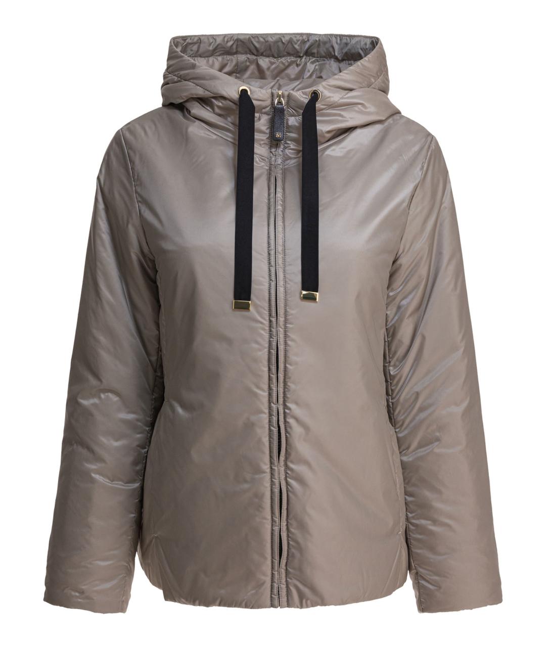 MAX MARA Бежевая полиэстеровая куртка, фото 1
