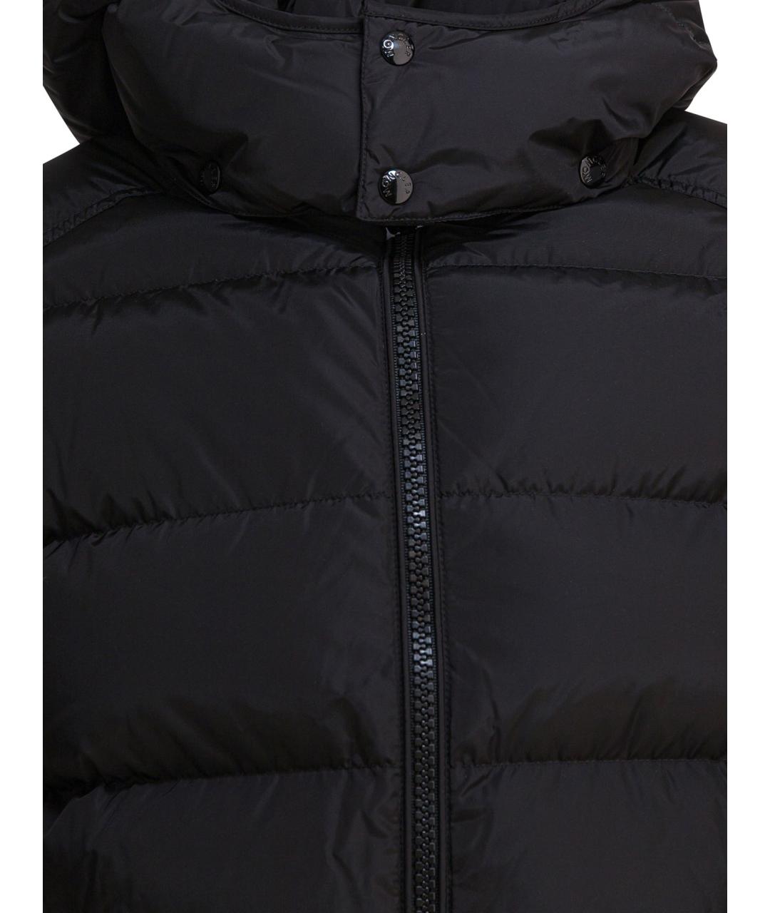 MONCLER Черная полиамидовая куртка, фото 3