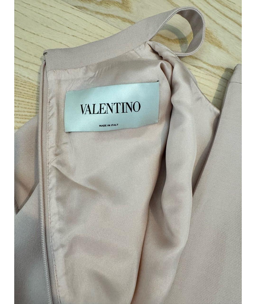 VALENTINO Розовое шелковое повседневное платье, фото 3