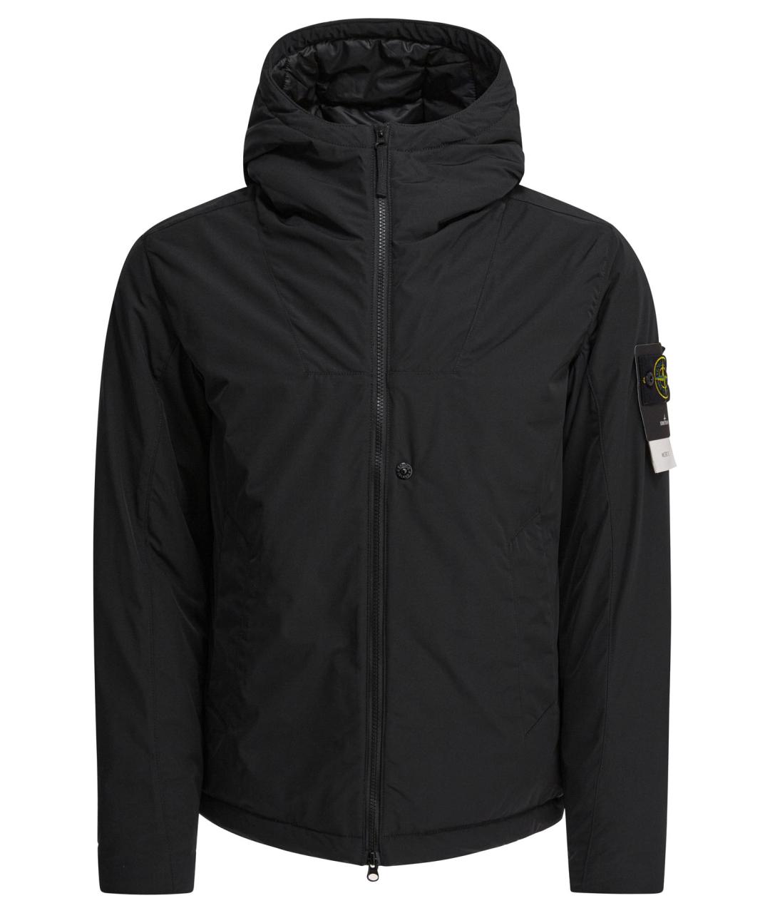 STONE ISLAND Черная полиэстеровая куртка, фото 1