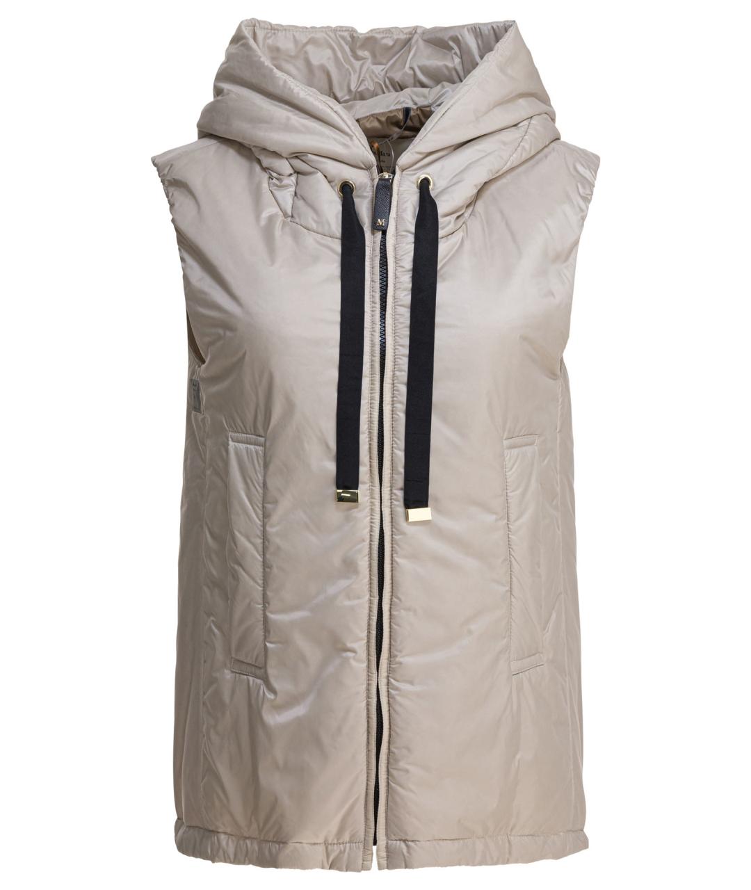 MAX MARA Бежевая полиэстеровая куртка, фото 1