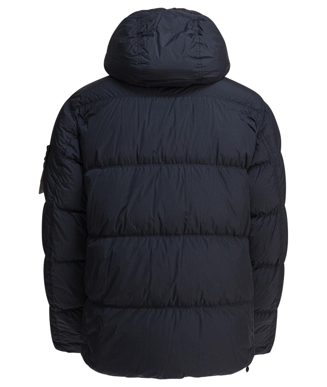 STONE ISLAND Темно-синяя полиамидовая куртка, фото 2