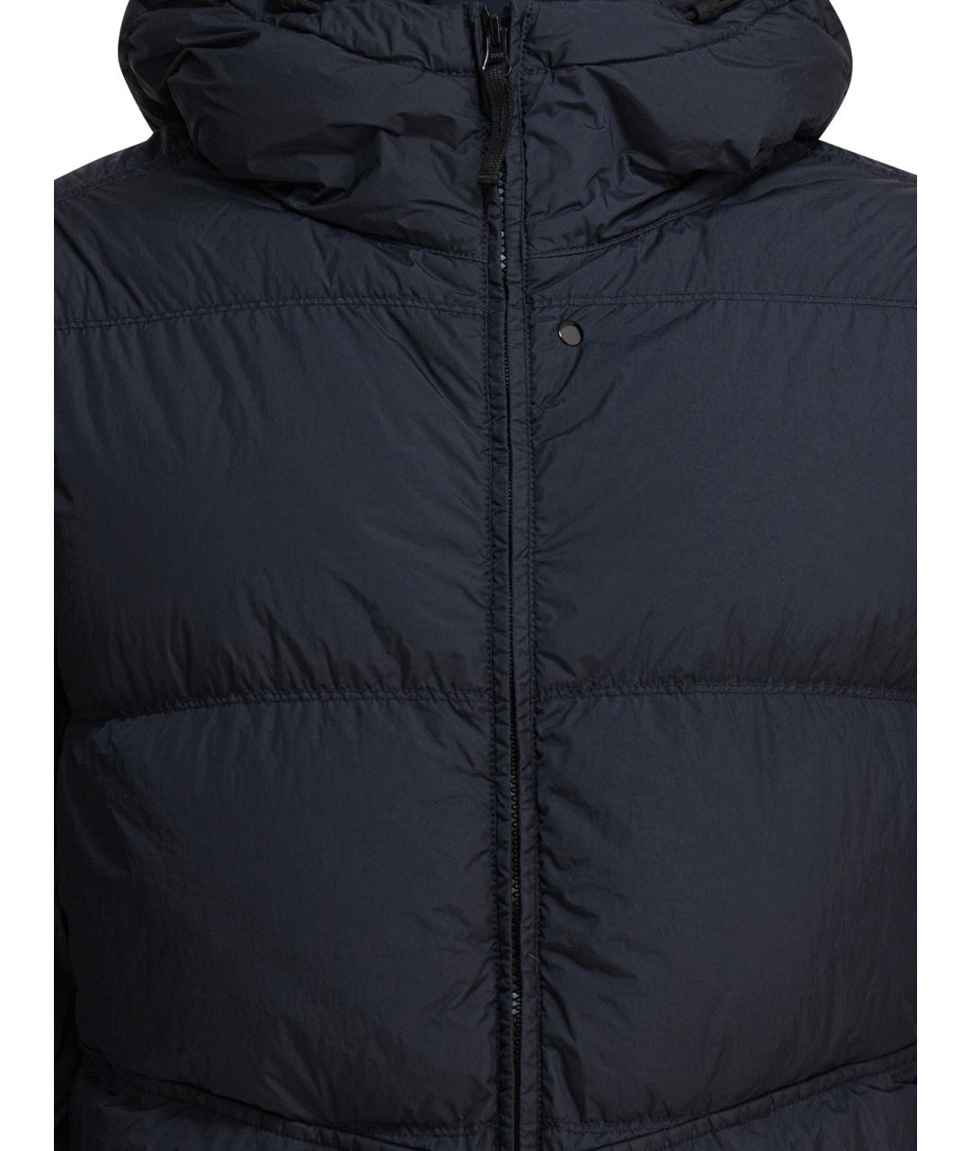 STONE ISLAND Темно-синяя полиамидовая куртка, фото 3