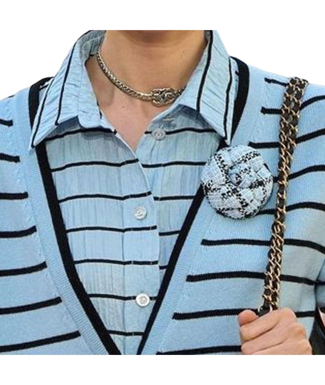 CHANEL Синий шерстяной джемпер / свитер, фото 3