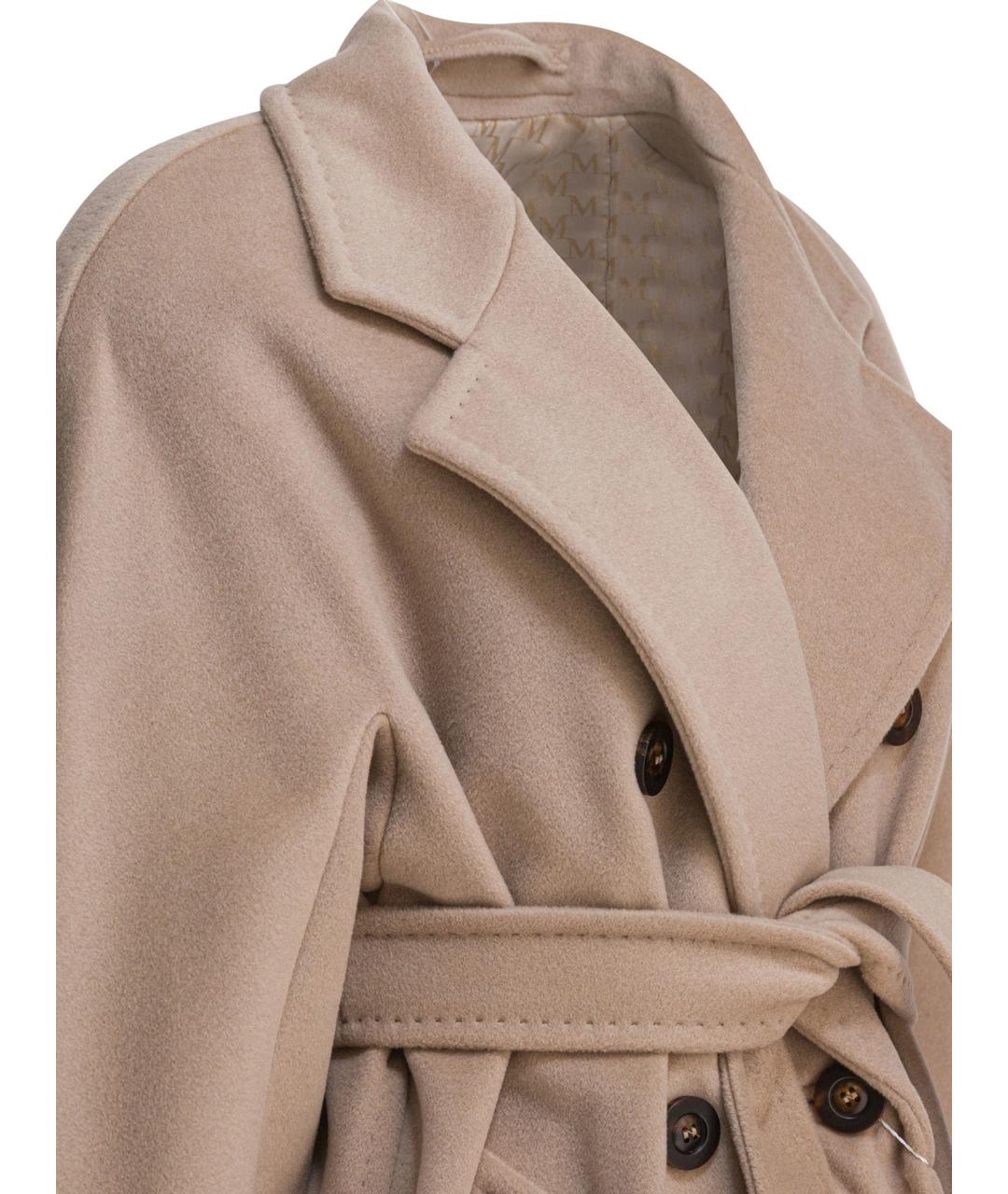 MAX MARA Бежевое шерстяное пальто, фото 4