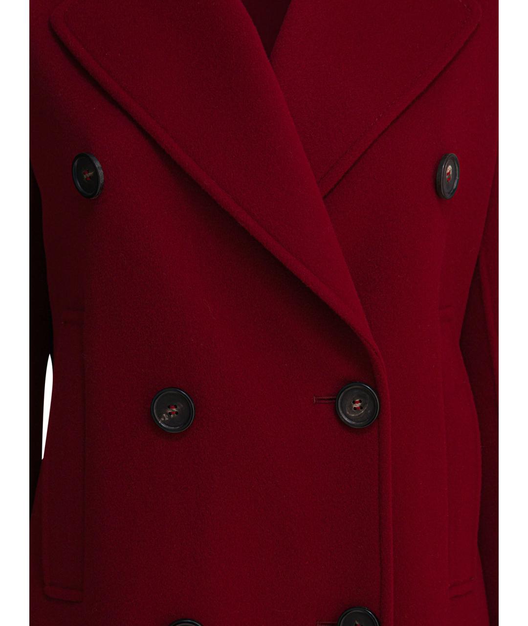 'S MAX MARA Красное шерстяное пальто, фото 3