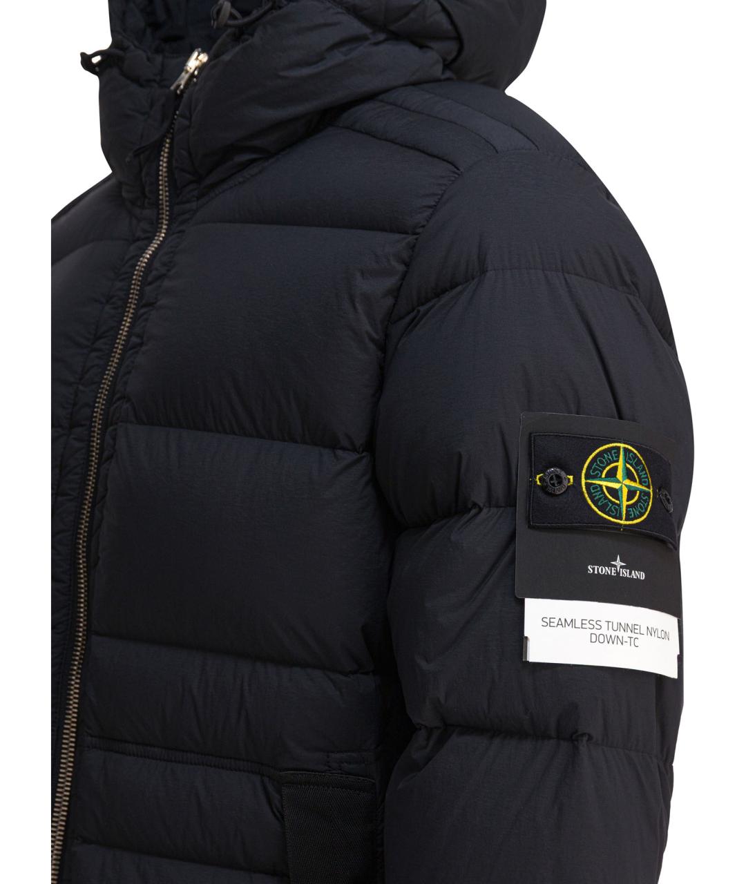 STONE ISLAND Черная полиамидовая куртка, фото 4