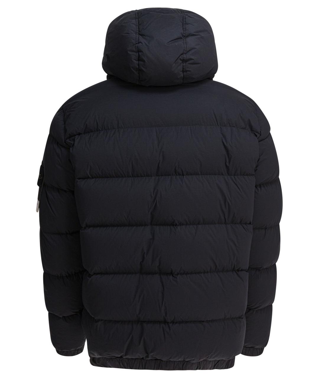 STONE ISLAND Черная полиамидовая куртка, фото 2