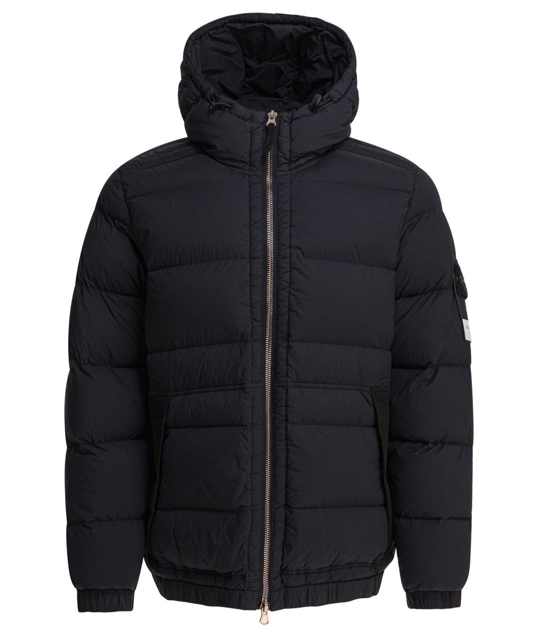 STONE ISLAND Черная полиамидовая куртка, фото 1