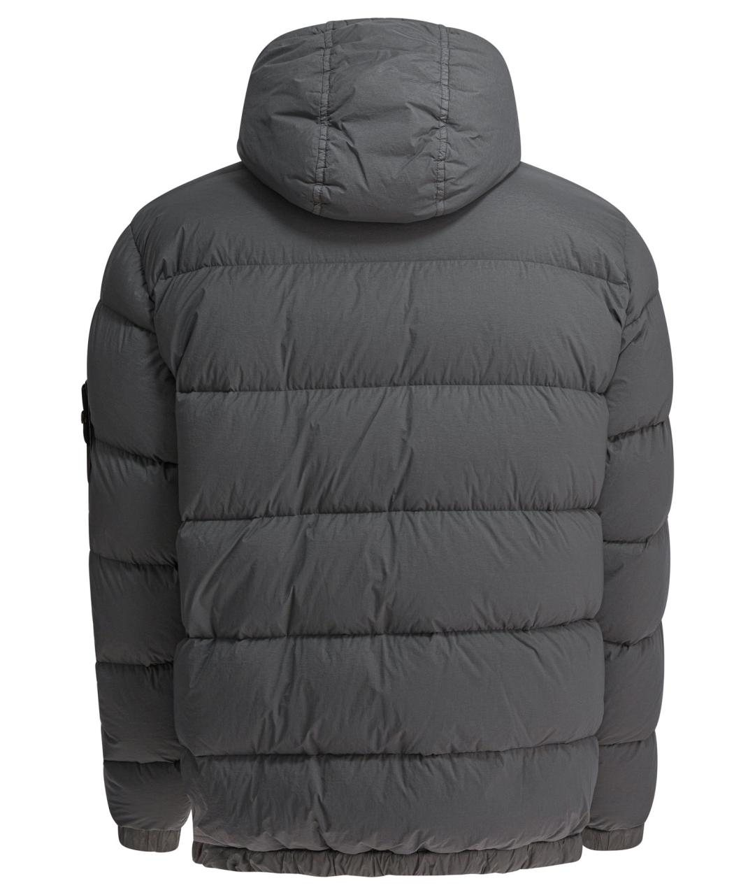 STONE ISLAND Серая полиамидовая куртка, фото 2