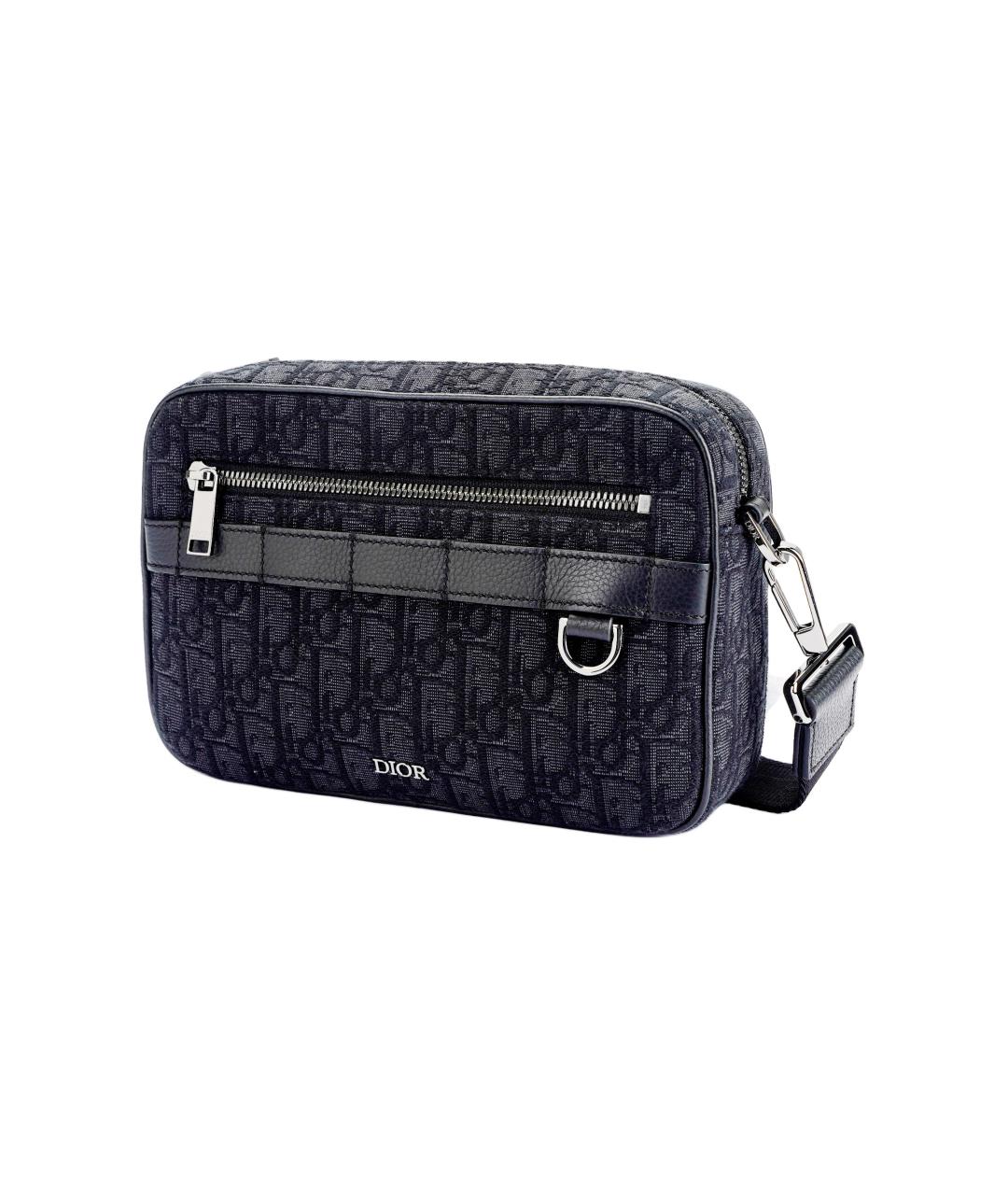 CHRISTIAN DIOR Темно-синяя сумка через плечо, фото 2