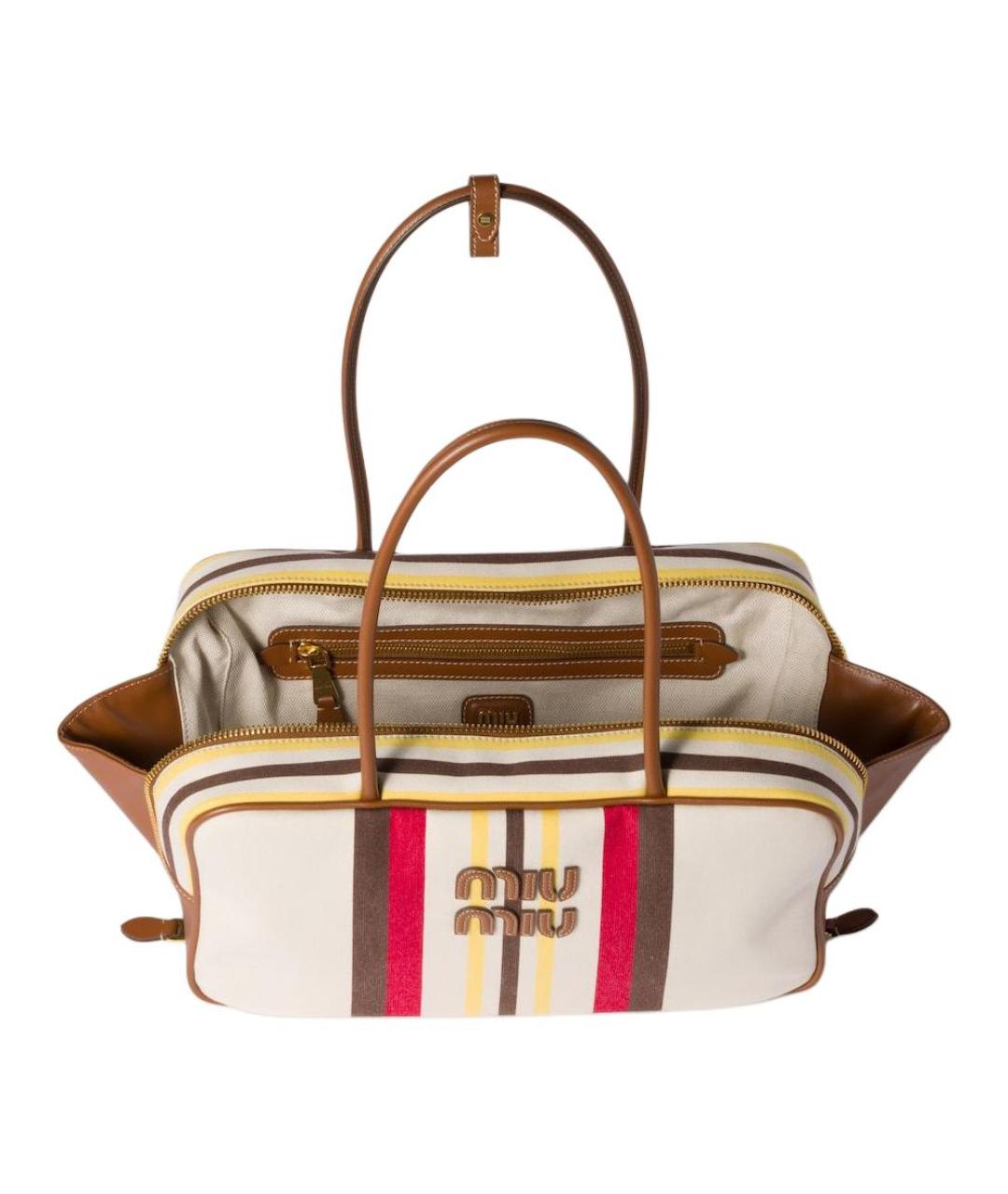 MIU MIU Бежевая сумка через плечо, фото 4