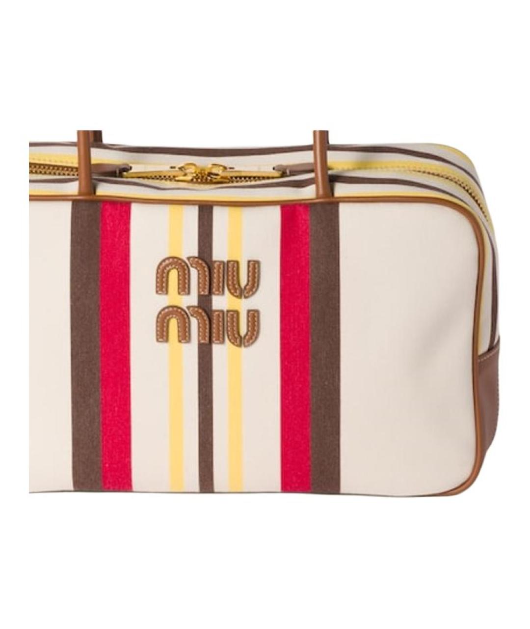 MIU MIU Бежевая сумка через плечо, фото 5