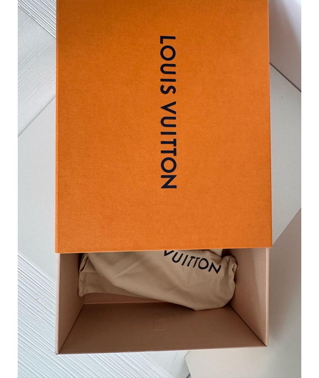 LOUIS VUITTON Черные кожаные ботильоны, фото 5