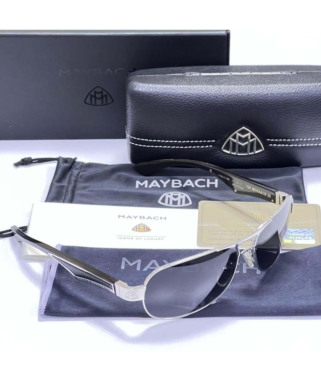 MAYBACH Серебряные солнцезащитные очки, фото 5