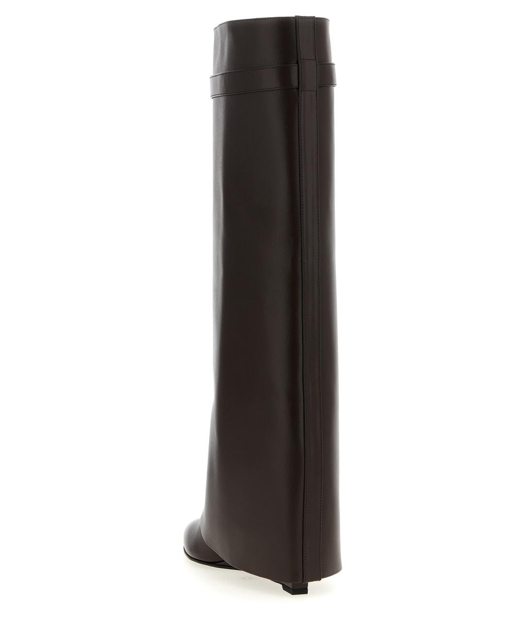GIVENCHY Коричневые кожаные сапоги, фото 4