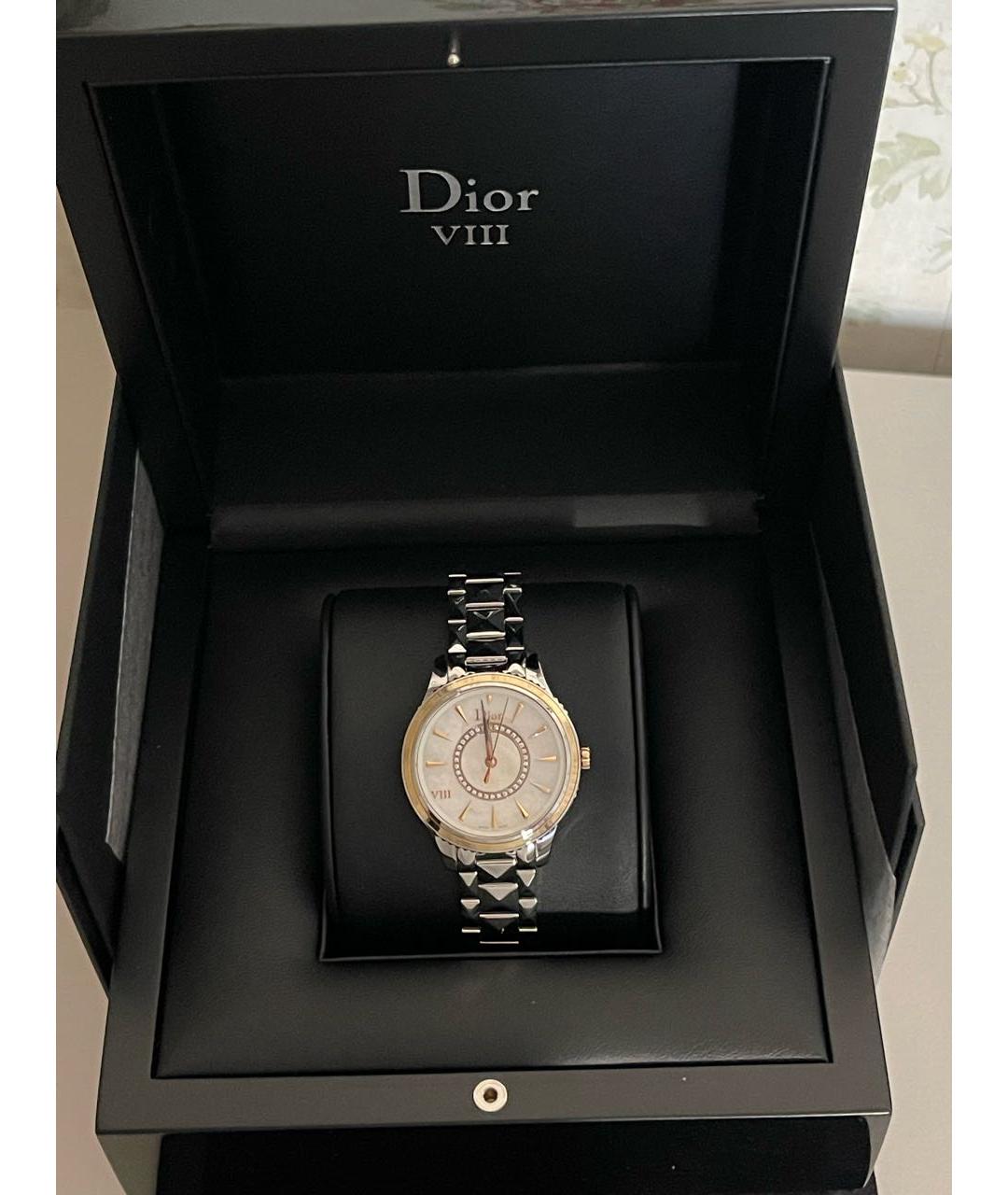 CHRISTIAN DIOR Серебряные часы из розового золота, фото 5