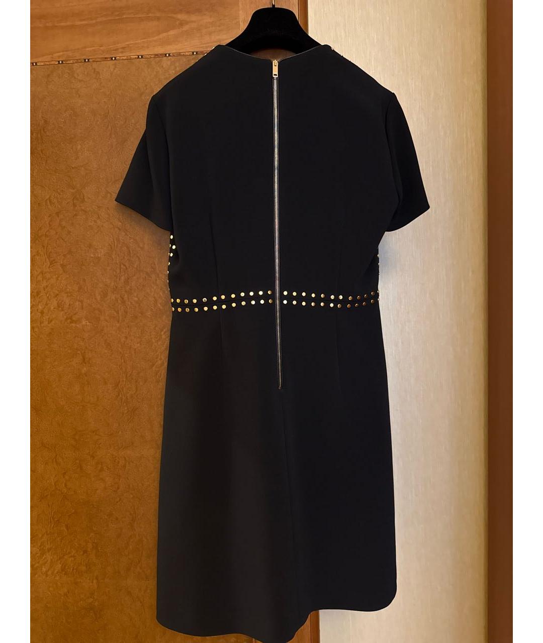 BURBERRY Черное вискозное повседневное платье, фото 2