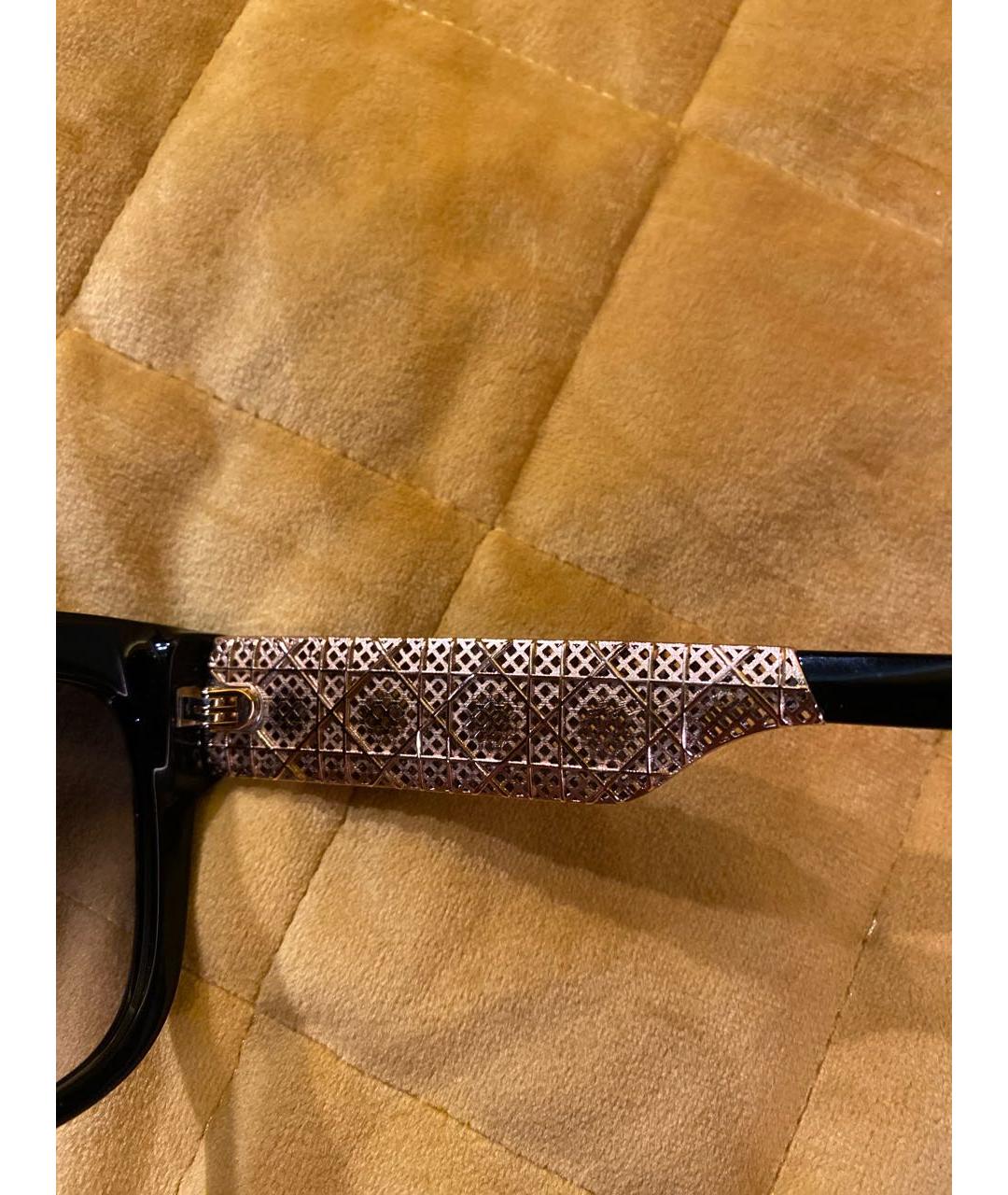 CHRISTIAN DIOR Черные металлические солнцезащитные очки, фото 4