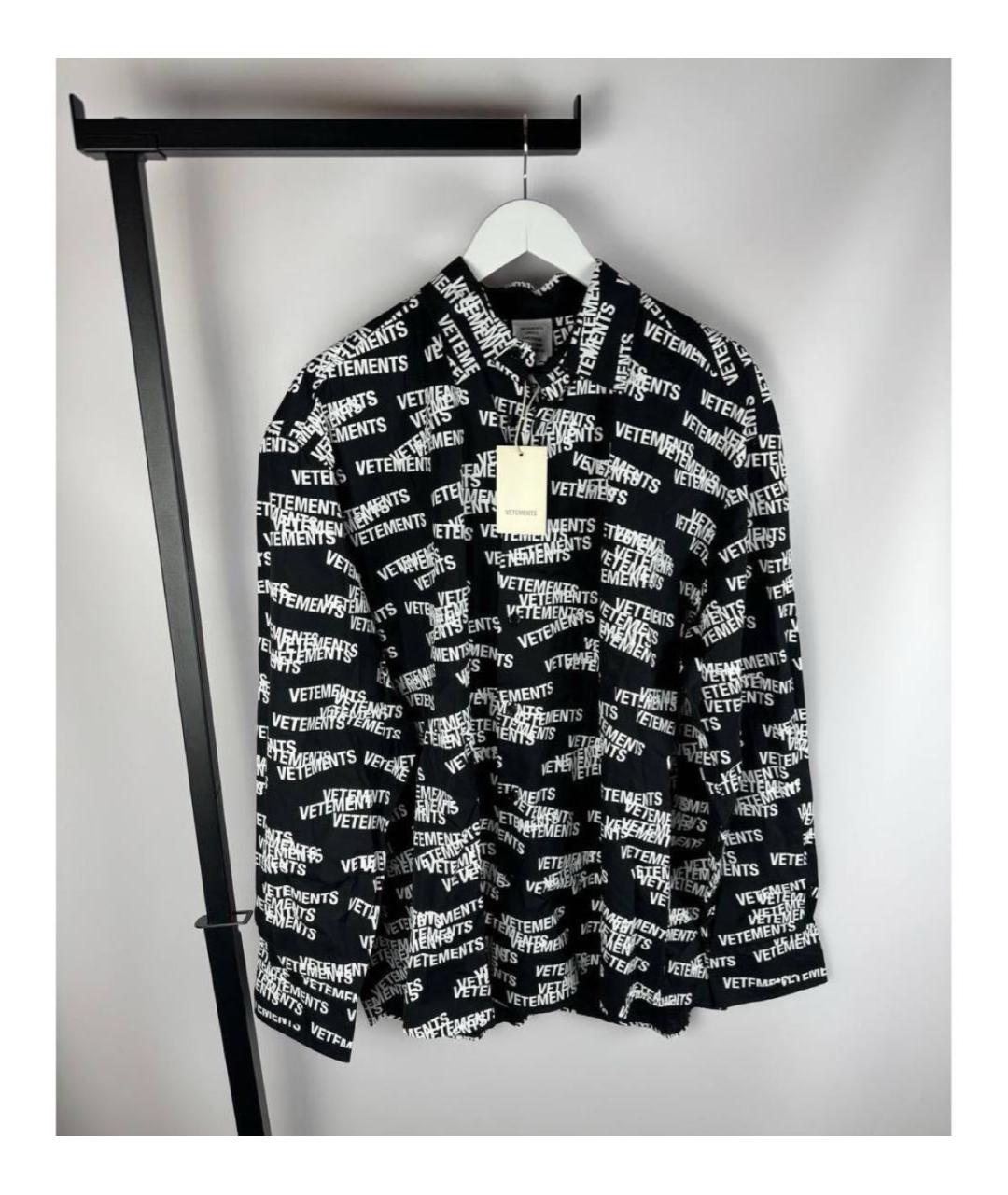 VETEMENTS Черная хлопковая блузы, фото 3