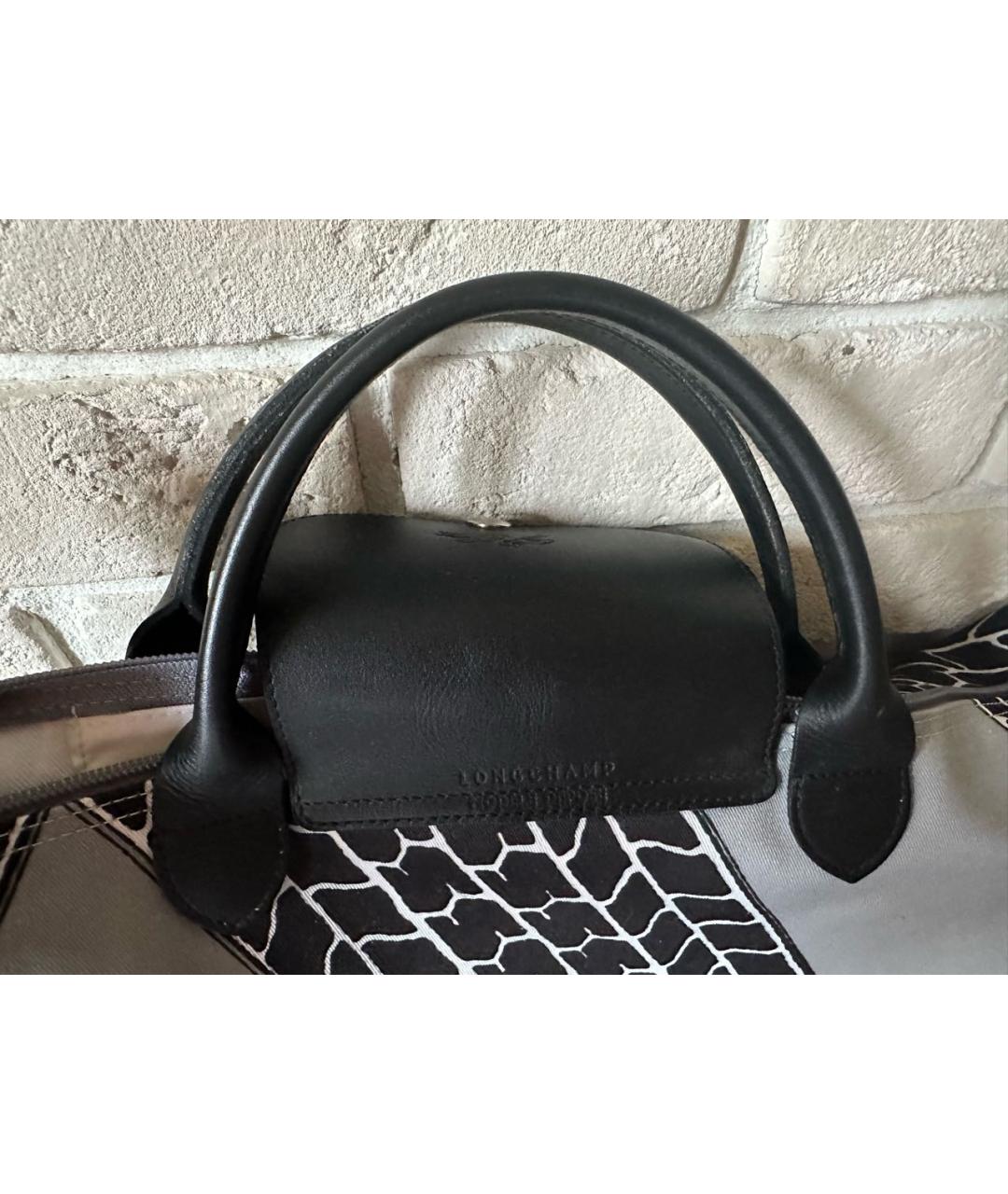 LONGCHAMP Серая хлопковая дорожная/спортивная сумка, фото 5
