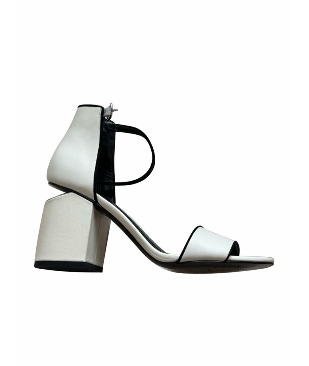ALEXANDER WANG Белые кожаные босоножки, фото 1