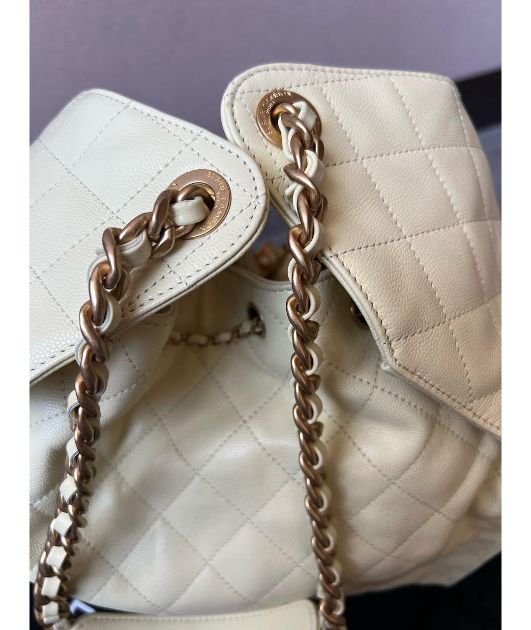 CHANEL Желтая кожаная сумка через плечо, фото 4