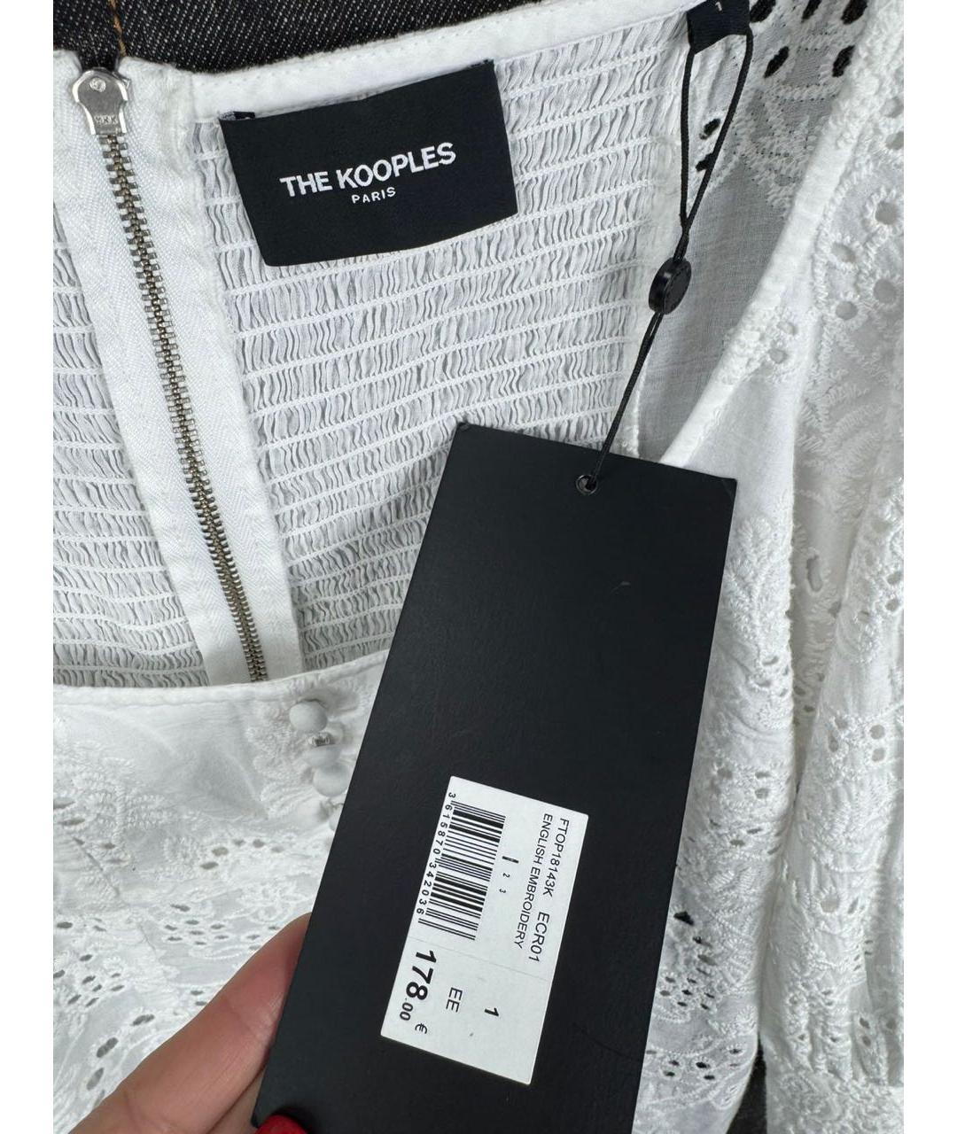 THE KOOPLES Белая хлопковая блузы, фото 7