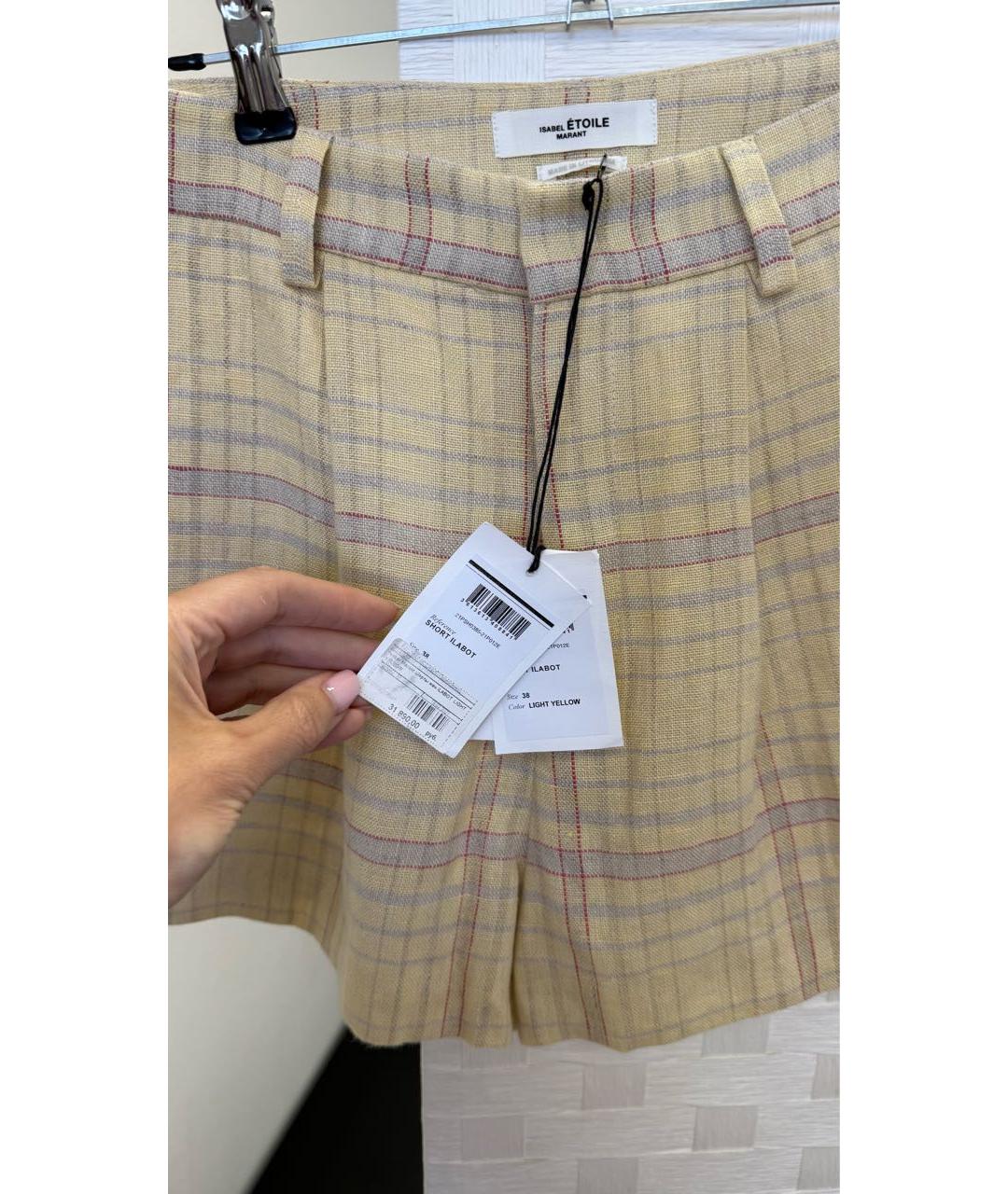ISABEL MARANT Желтые шорты, фото 5