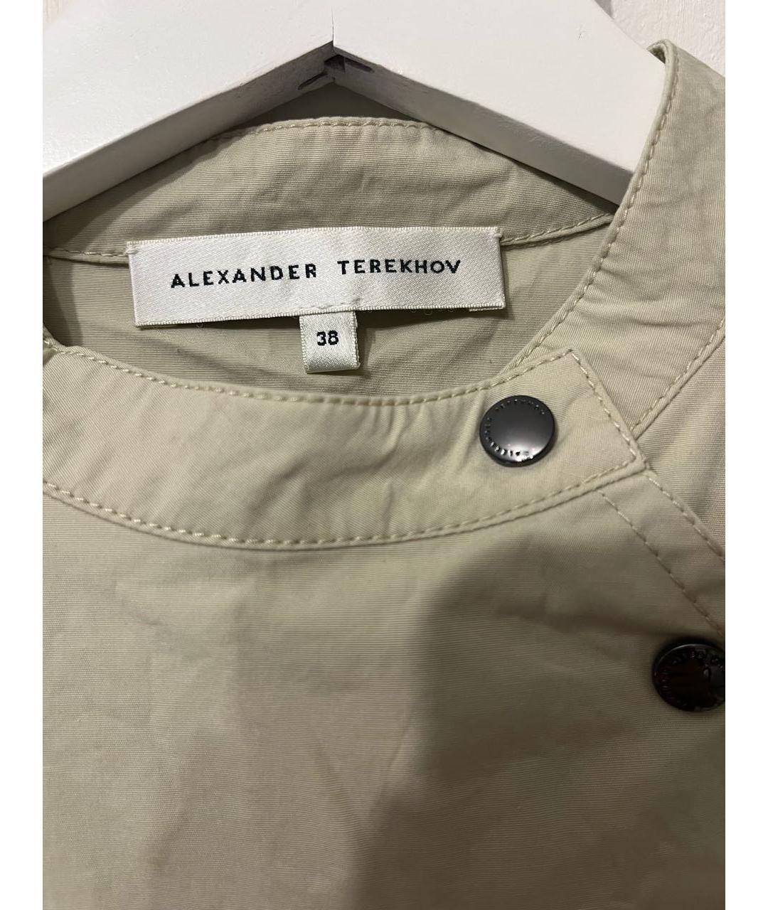 ALEXANDER TEREKHOV Бежевое хлопковое повседневное платье, фото 3