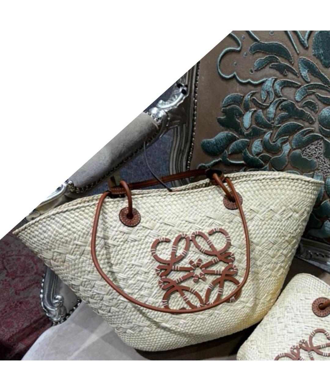 LOEWE Бежевая сумка тоут, фото 2