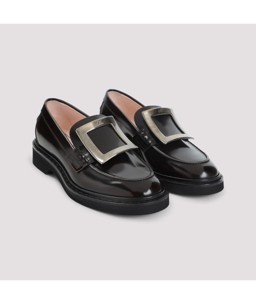 ROGER VIVIER Черные лоферы из лакированной кожи, фото 3