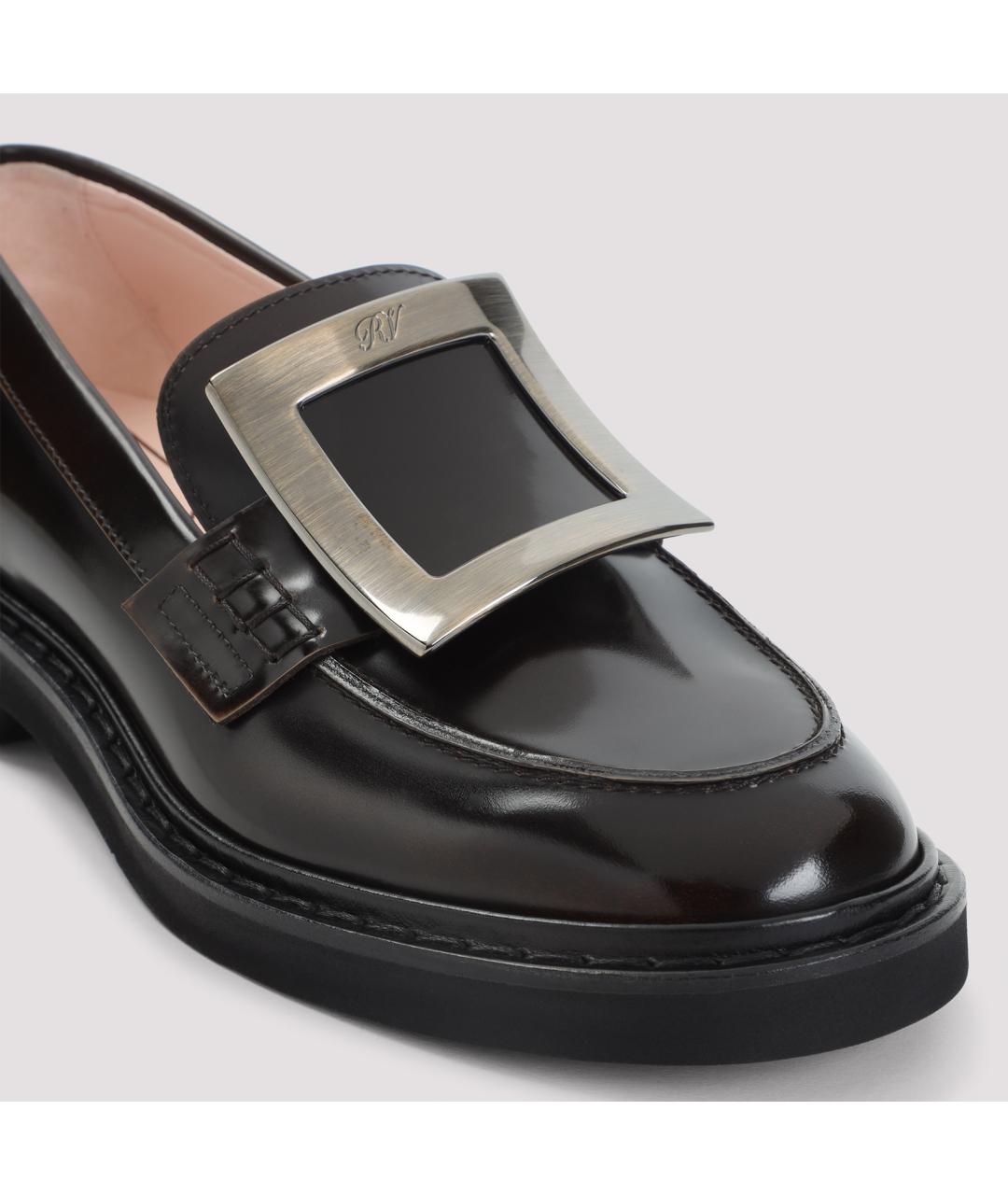 ROGER VIVIER Черные лоферы из лакированной кожи, фото 4