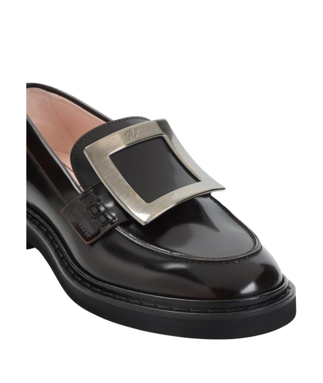 ROGER VIVIER Черные лоферы из лакированной кожи, фото 4
