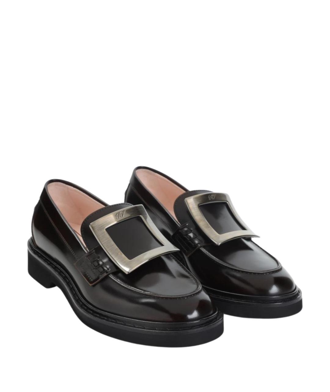 ROGER VIVIER Черные лоферы из лакированной кожи, фото 3
