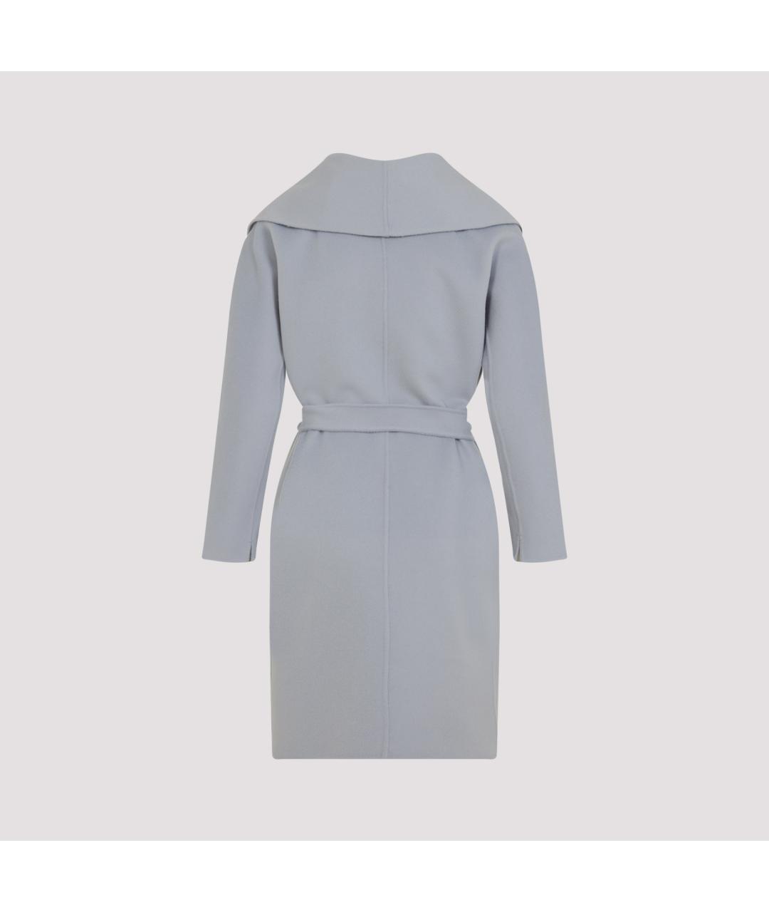 'S MAX MARA Голубое шерстяное пальто, фото 2