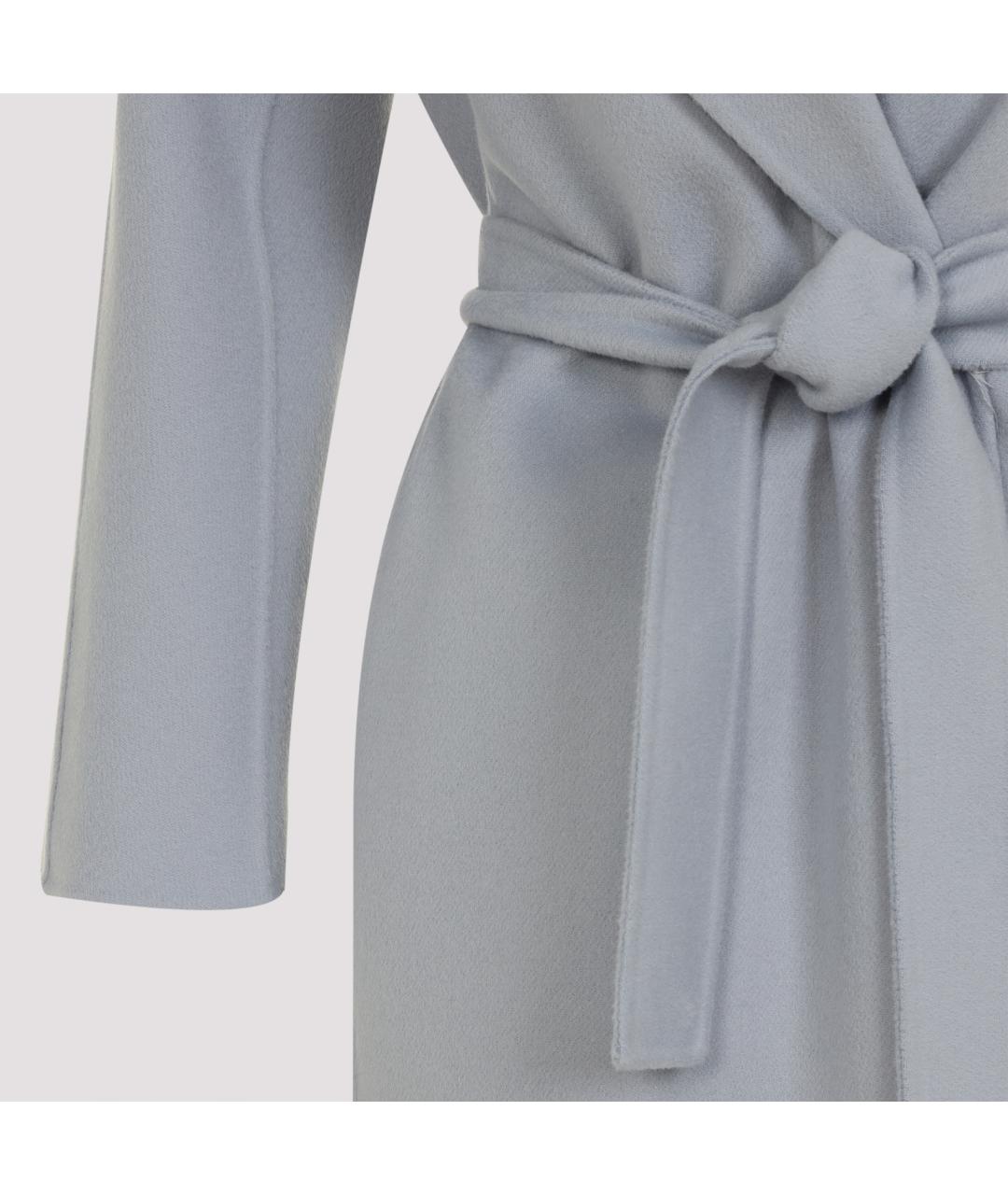 'S MAX MARA Голубое шерстяное пальто, фото 3