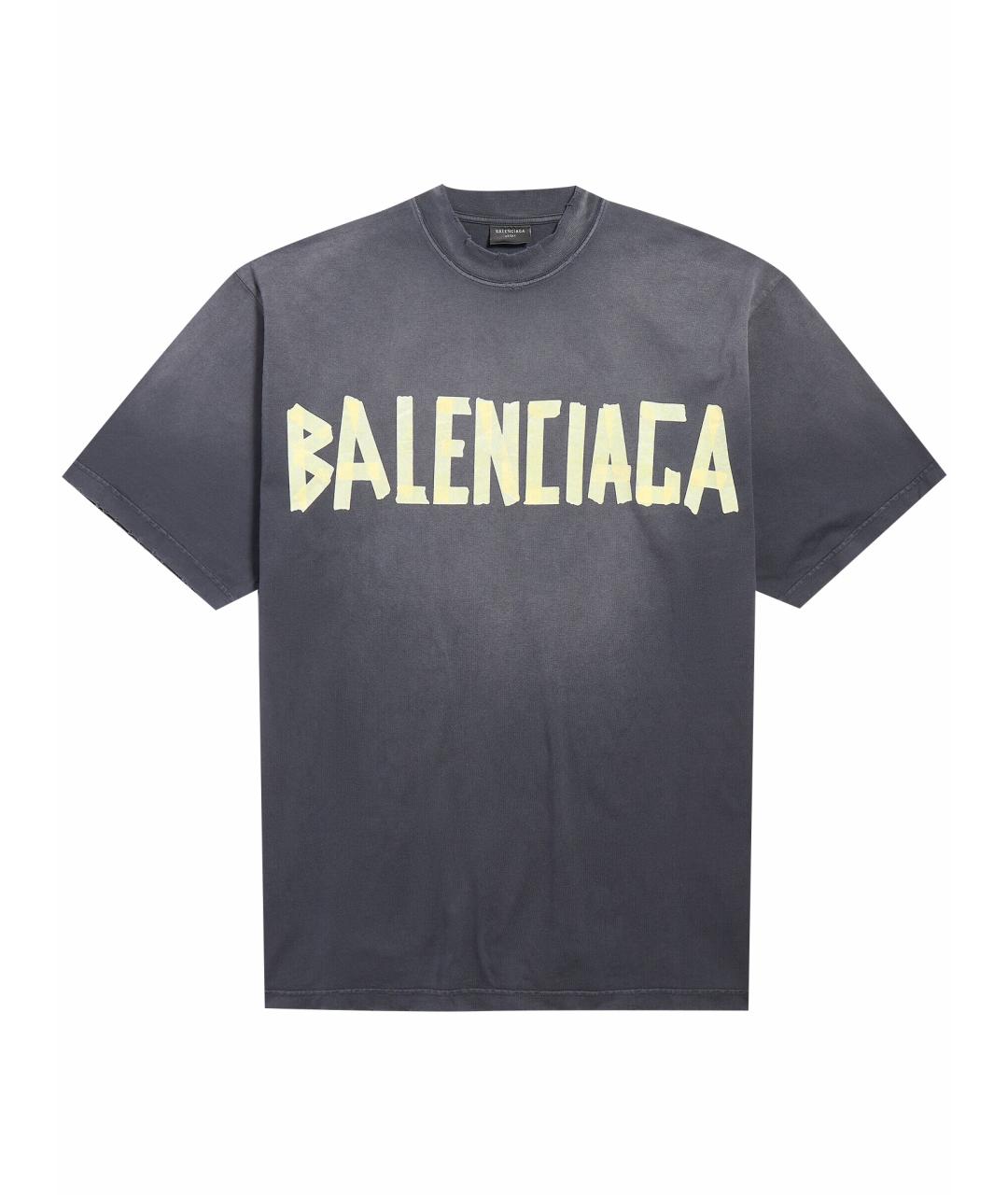 BALENCIAGA Хлопковая футболка, фото 1