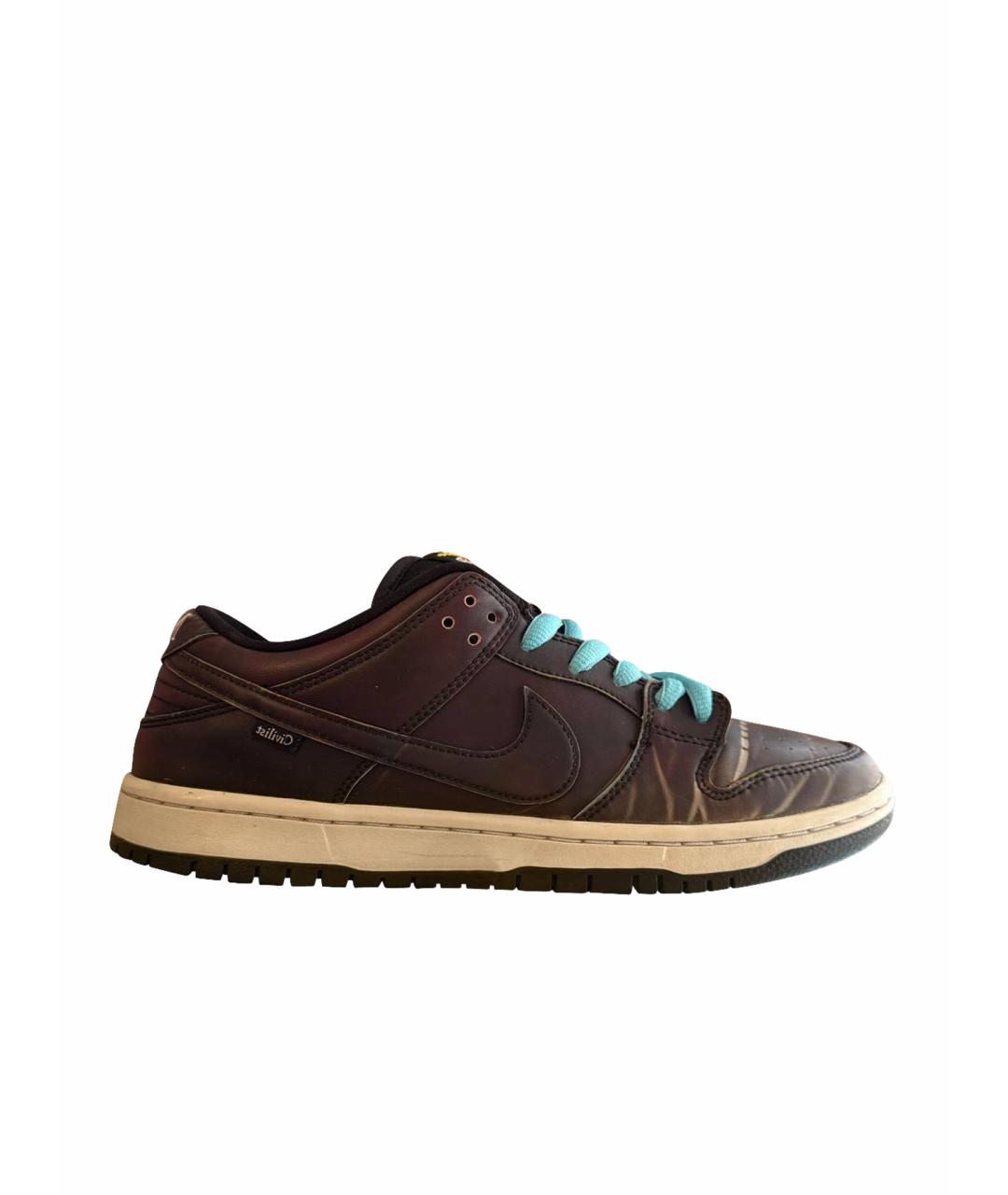 NIKE Коричневые низкие кроссовки / кеды, фото 1