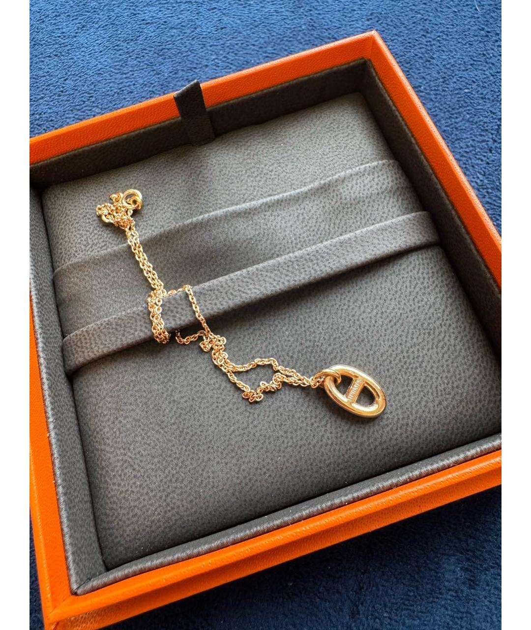 HERMES Золотая подвеска из розового золота, фото 3