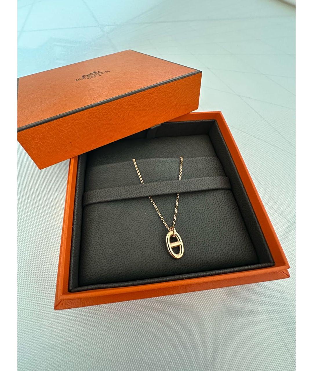 HERMES Золотая подвеска из розового золота, фото 5