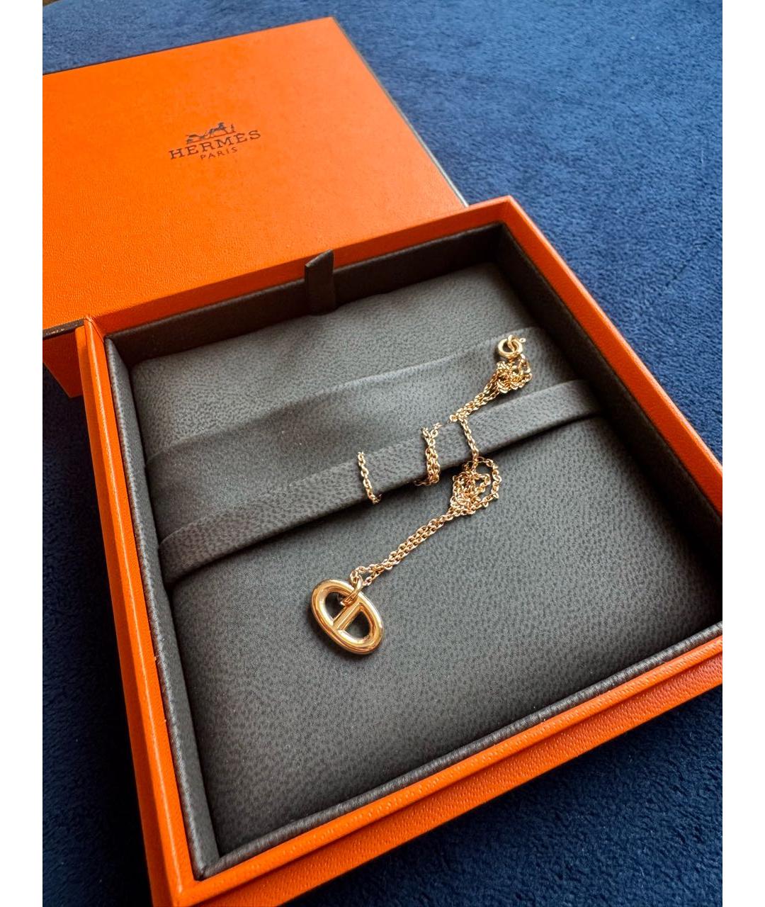 HERMES Золотая подвеска из розового золота, фото 2