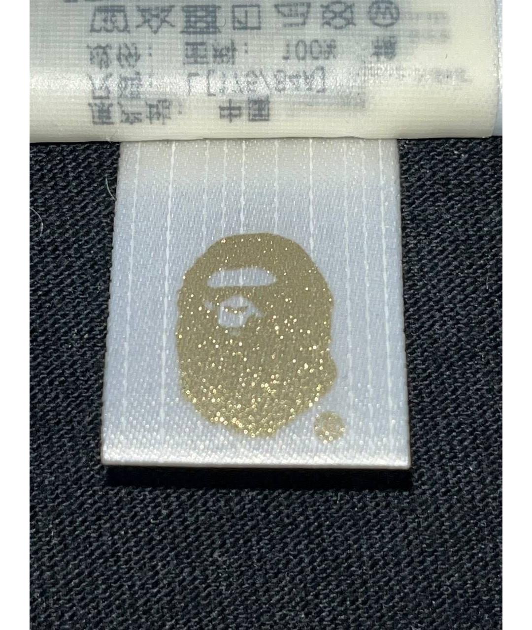 A BATHING APE Черная хлопковая футболка, фото 7