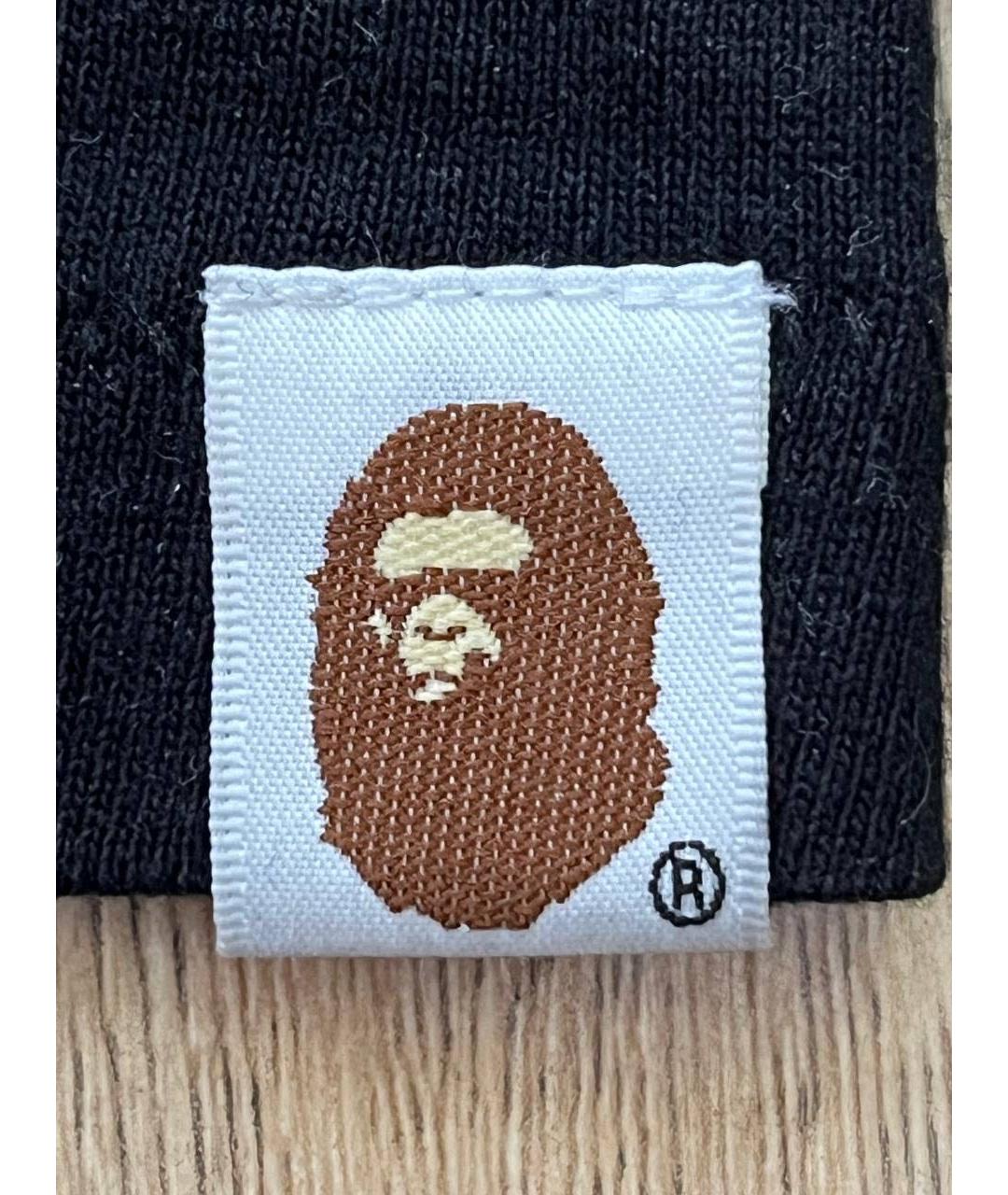 A BATHING APE Черная хлопковая футболка, фото 8