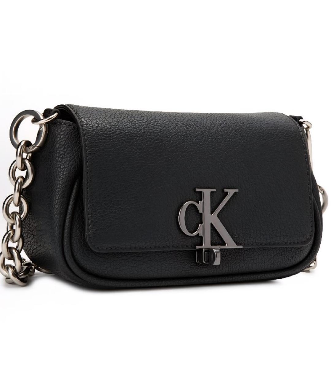 CALVIN KLEIN Черная сумка через плечо, фото 3