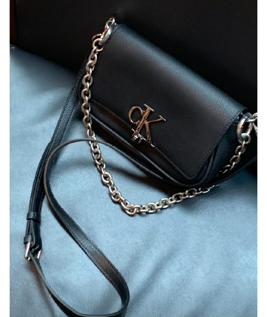 CALVIN KLEIN Черная сумка через плечо, фото 4