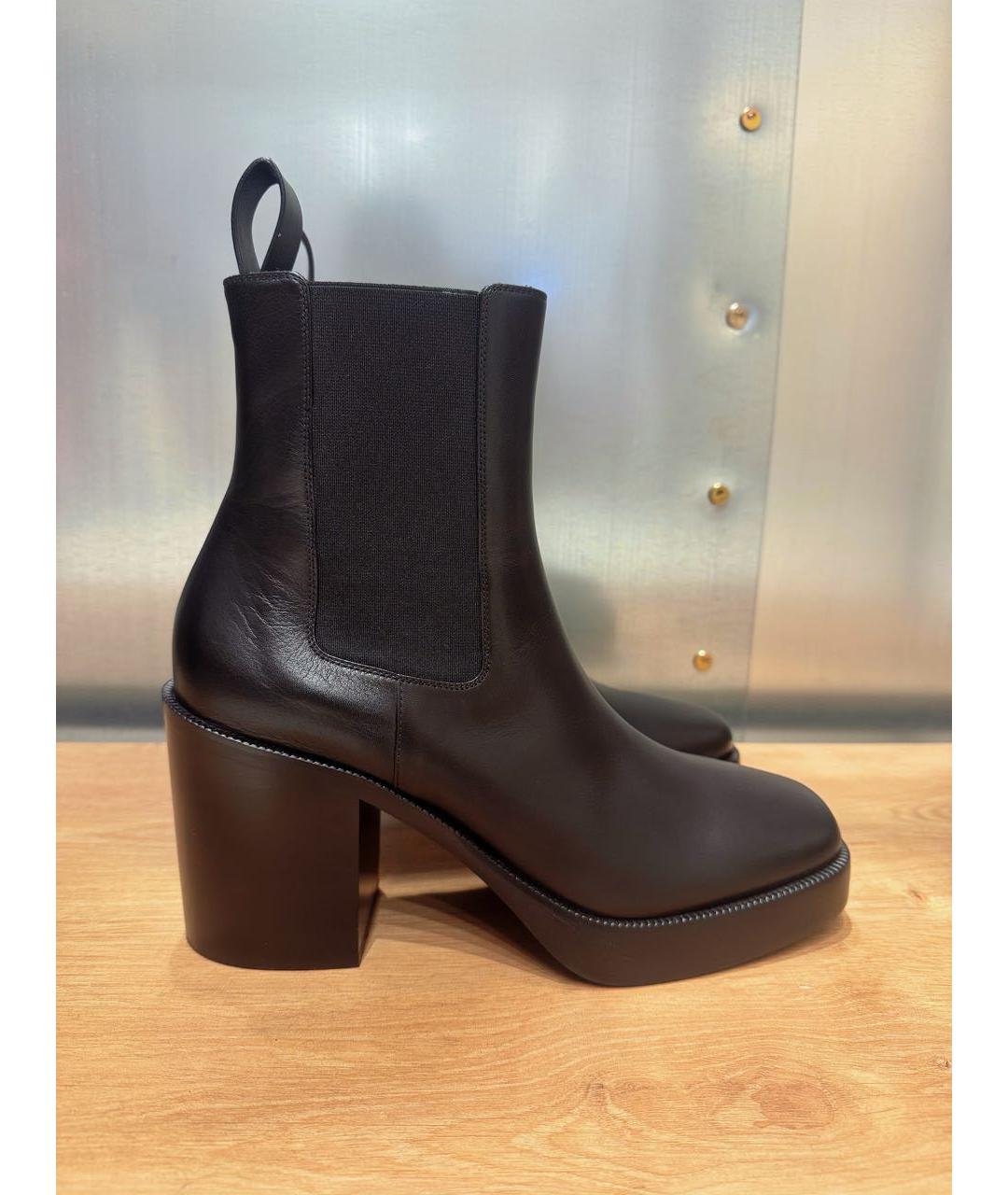 BALENCIAGA Черные кожаные ботильоны, фото 9